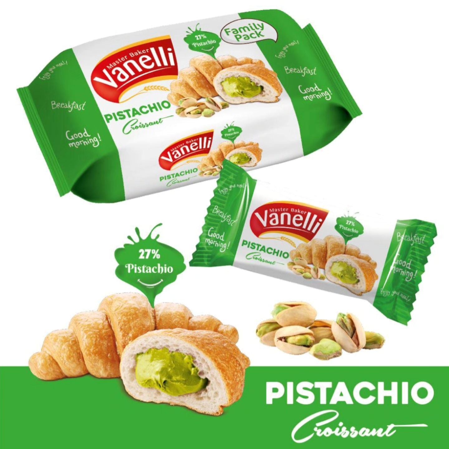 VANELLI CROISSANT PISTACHE 216GR.