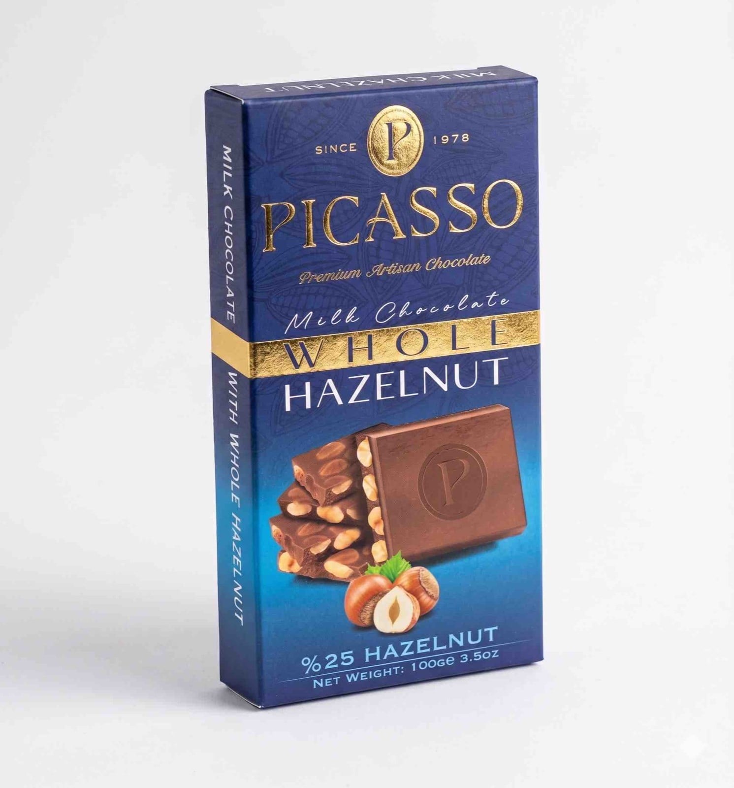 VANELLI PICASSO MILK CHOCOLATE WITH HAZELNUT 100GR