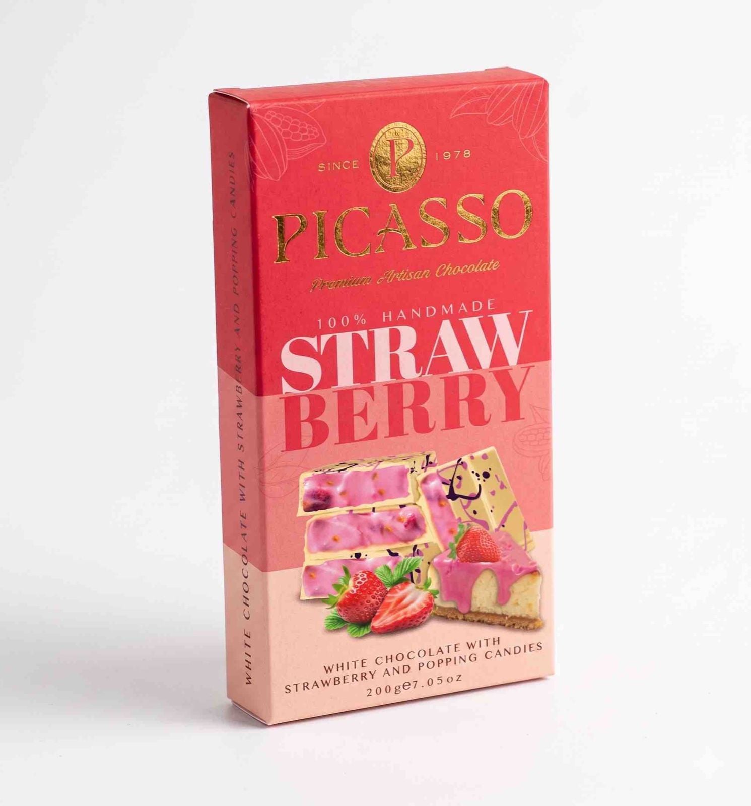 VANELLI PICASSO WHITE CHOCOLATE STRAWBERRY CREAM 200GR