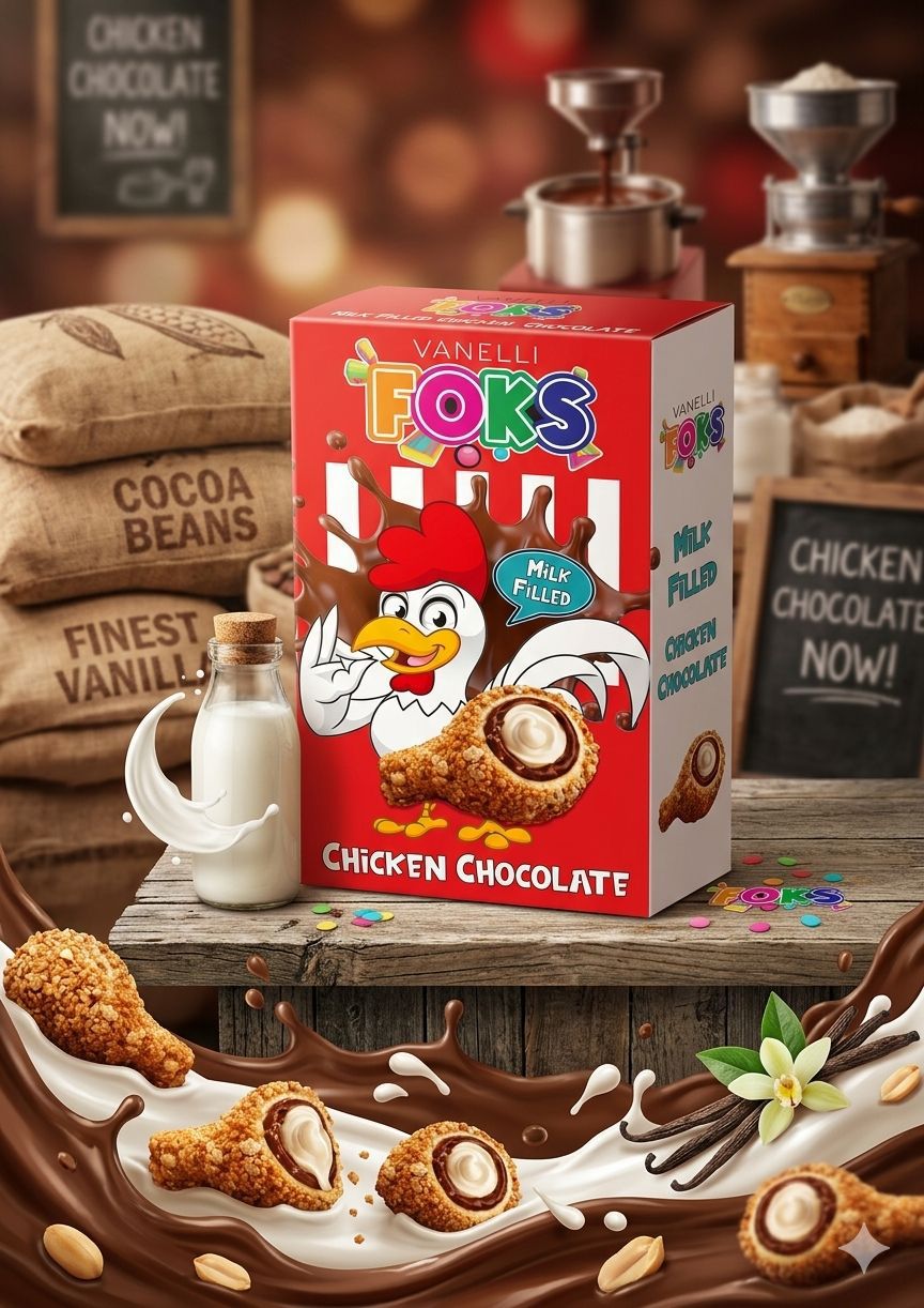 VANELLI FOX CHICKEN CHOCOLATE 50GR