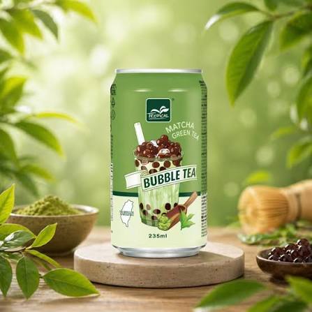 TROPICAL BUBBLE TEA MATCHA 235ML