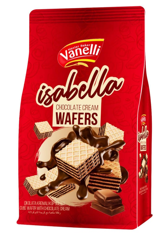 VANELLI ISABELLA CUBE WAFER WITH COCOA 150GR.